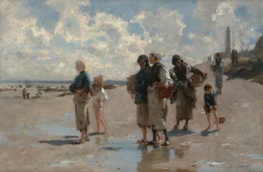 Pêche aux huîtres à Cancale